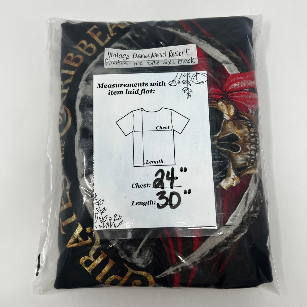 Vintage Disneyland Resort Pirates of the Caribbean Dead Men Tell No Tales 2XL - Picture 5 of 5